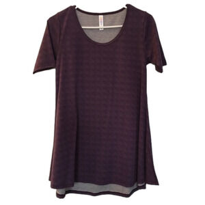 𝅺LULAROE Perfect Tee XXS Purple Made in USA